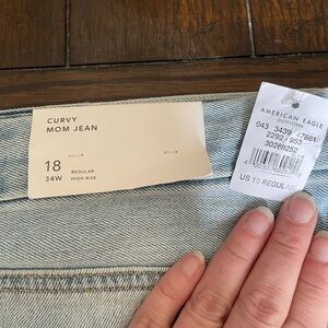 American Eagle Curvy Mom Jeans Sz 18 NWT